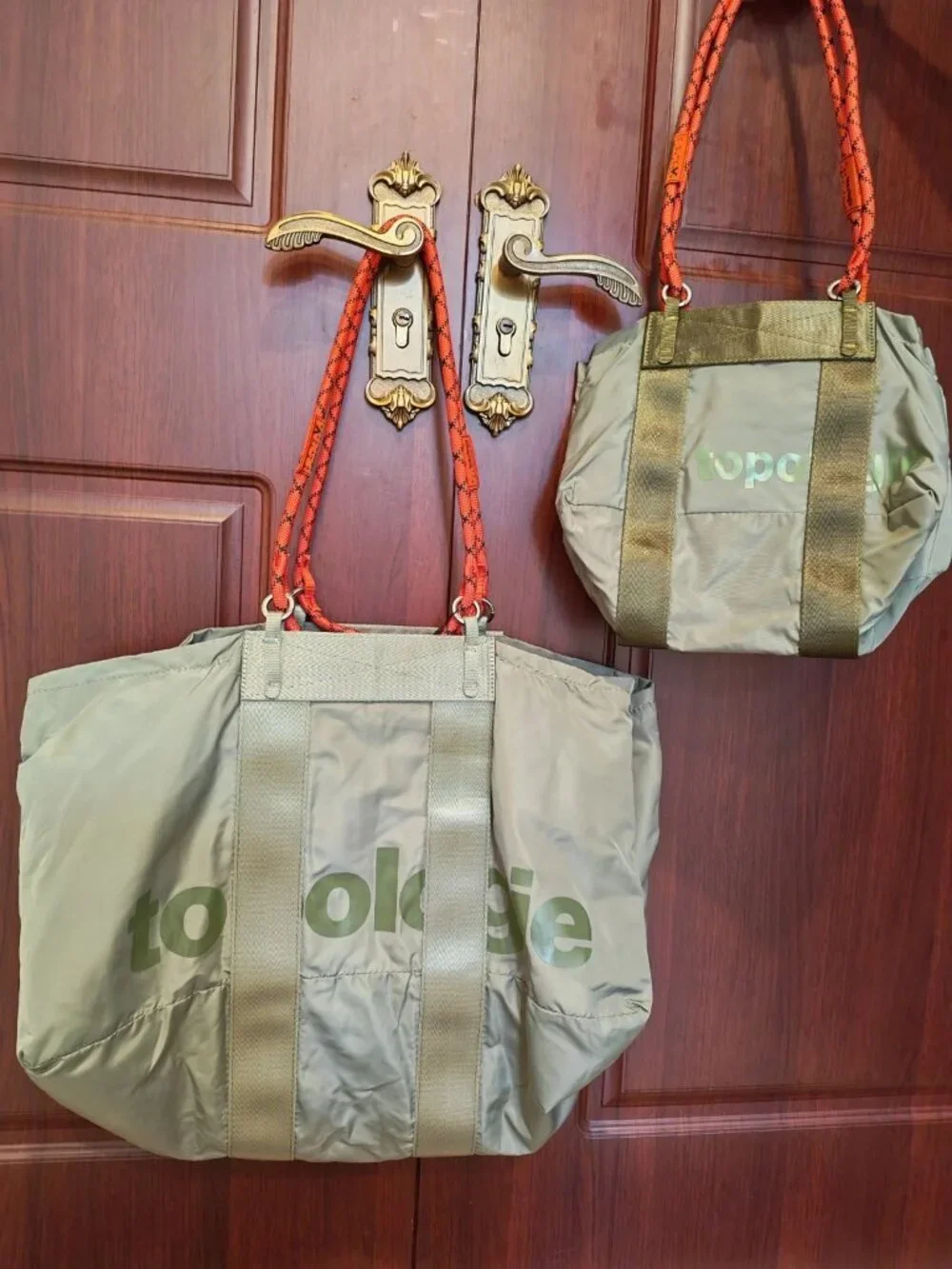 Pre-owned Topologie Versatile Carryall Tote Bag - Stylish Travel Handbag 2pcs